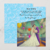 Die Einladungskarte für die Hochzeit kann nicht be (Vorne/Hinten)