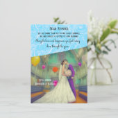 Die Einladungskarte für die Hochzeit kann nicht be (Stehend Vorderseite)