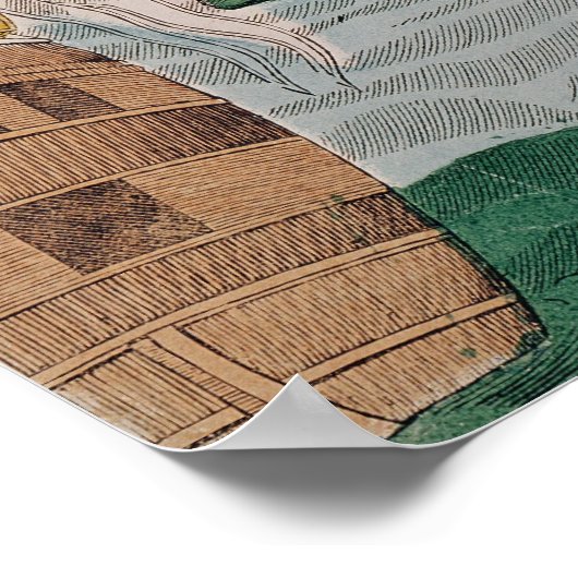 Die Einnahme Algiers durch die Franzosen Poster (Ecke)