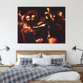 Die Einnahme Christi durch Caravaggio (1602) Leinwanddruck (Insitu (Schlafzimmer))