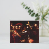 Die Einnahme Christi durch Caravaggio (1602) Postkarte (Stehend Vorderseite)