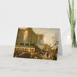 Die Einnahme der Bastille, 14. Juli 1789 Karte