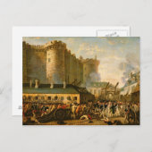 Die Einnahme der Bastille, 14. Juli 1789 Postkarte (Vorne/Hinten)