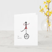 Die Einradkarte Karte (Gelbe Blume)