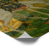 Die Einreise nach Jerusalem, russische Ikone Poster (Ecke)