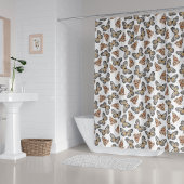 Die Einrichtung des Mädchenbades, Monarch Butterfl Duschvorhang