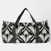 Die Einrichtung in Schwarz und Weiß Duffle Bag (Rückseite)