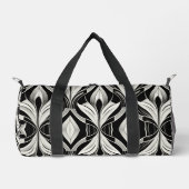 Die Einrichtung in Schwarz und Weiß Duffle Bag (Vorderseite)