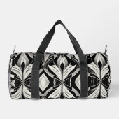 Die Einrichtung in Schwarz und Weiß Duffle Bag (Rückseite)