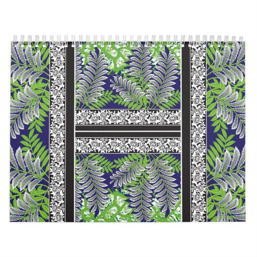 Die Einrichtung ist grün und lila. Kalender (Titelbild)