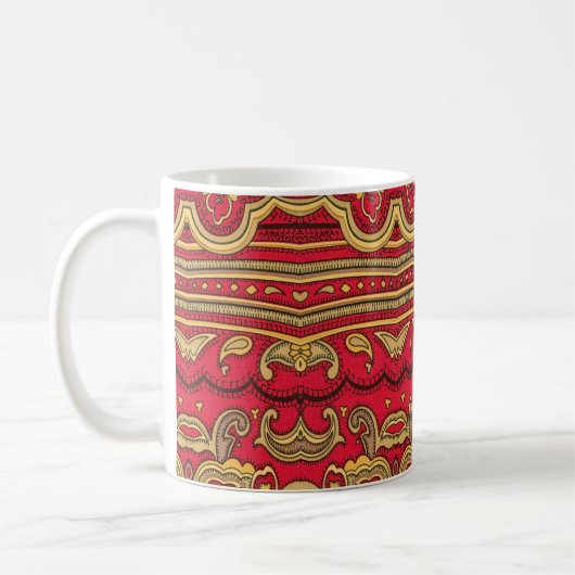 Die Einrichtung ist orientalisch. Kaffeetasse (Links)