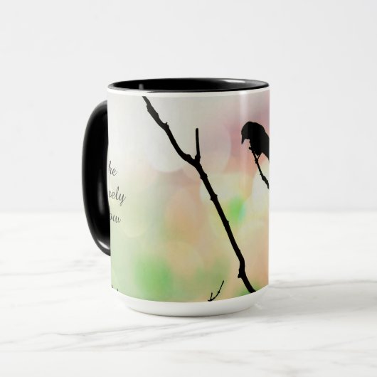 Die einsame Crow-Tasse Tasse (Vorderseite Links)