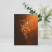 die einsame Gnome-Fantasie-Postkarte Postkarte (Stehend Vorderseite)