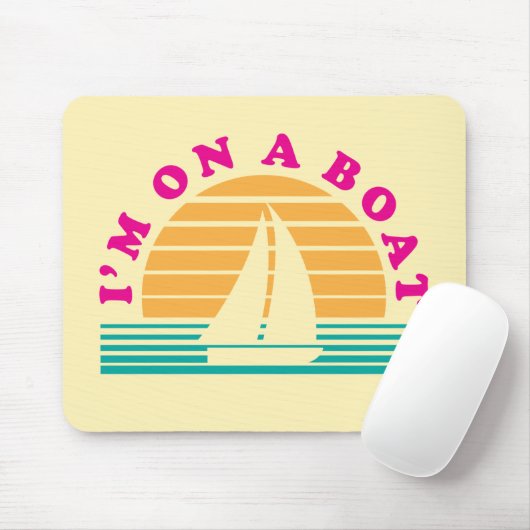 Die einsame Insel auf einem Boot Mousepad (Mit Mouse)