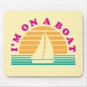 Die einsame Insel auf einem Boot Mousepad (Vorne)