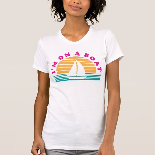 Die einsame Insel auf einem Boot T-Shirt (Vorderseite)