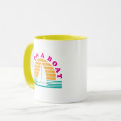 Die einsame Insel auf einem Boot Tasse (Vorderseite Links)