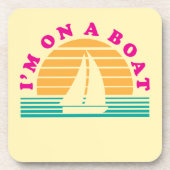 Die einsame Insel auf einem Boot Untersetzer (Vorderseite)