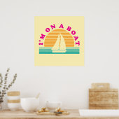 Die einsame Insel auf einem Schiff Poster (Küche)