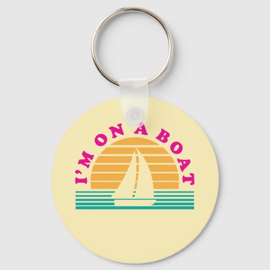 Die einsame Insel auf einem Schiff Schlüsselanhänger (Vorderseite)