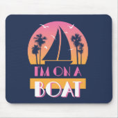 Die einsame Insel - ich bin auf einem Boot Mousepad (Vorne)