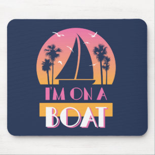Die einsame Insel - ich bin auf einem Boot Mousepad