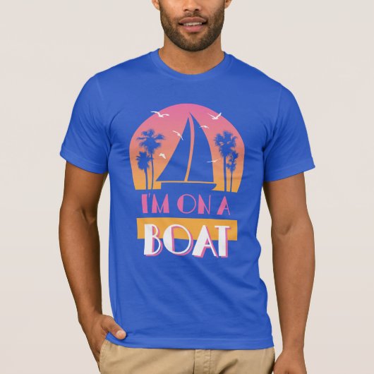 Die einsame Insel - ich bin auf einem Boot T-Shirt (Vorderseite)