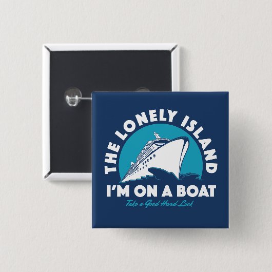 Die einsame Insel - nehmen Sie einen Blick Button (Vorne & Hinten)