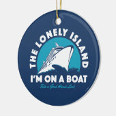 Die einsame Insel - nehmen Sie einen Blick Keramik Ornament (Links)