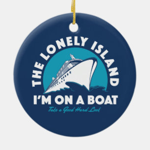 Die einsame Insel - nehmen Sie einen Blick Keramik Ornament