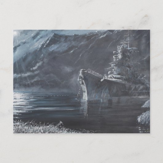 Die einsame Königin des Nordtirpitz Norwegen1944 Postkarte (Vorderseite)