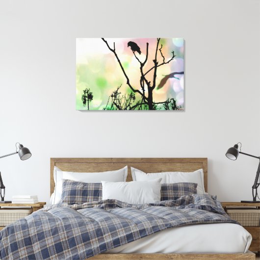 Die einsame, krumme Canvas Leinwanddruck (Insitu (Schlafzimmer))