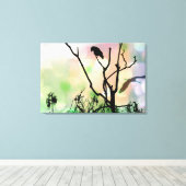 Die einsame, krumme Canvas Leinwanddruck (Insitu (Holzboden))