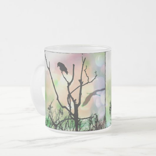 Die einsame Mattierte Tasse Crow (Vorderseite Links)