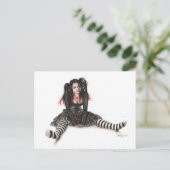 Die einsame Puppenkarte Postkarte (Stehend Vorderseite)