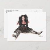 Die einsame Puppenkarte Postkarte (Vorne/Hinten)