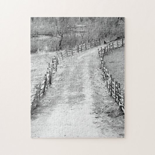 die einsame Straße Puzzle (Vertikal)