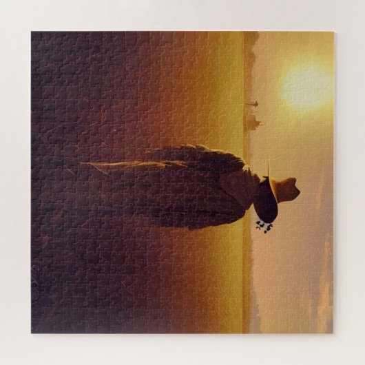 Die einsame Vogelscheuche Puzzle (Horizontal)