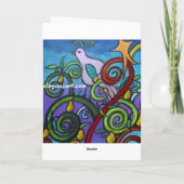 Die einsame Weihnachtskarte Feiertagskarte (Rückseite)