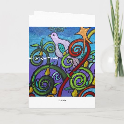 Die einsame Weihnachtskarte Feiertagskarte (Rückseite)