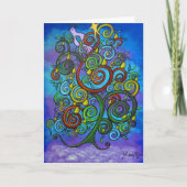 Die einsame Weihnachtskarte Feiertagskarte (Vorderseite)