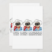 Die einsamen Ränder Einladung (Vorne/Hinten)