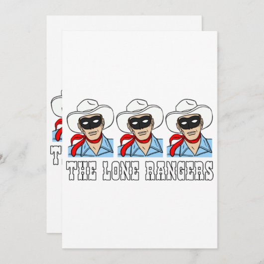 Die einsamen Ränder Einladung (Vorne/Hinten)