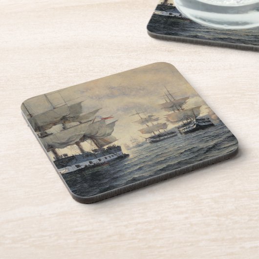 Die Einschiffung der befreienexpedition von PET Getränkeuntersetzer (Linke Seite)