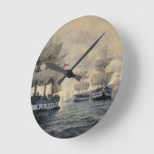 Die Einschiffung der befreienexpedition von PET Runde Wanduhr (Winkel)