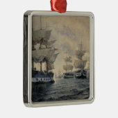 Die Einschiffung der befreienexpedition von PET Silbernes Ornament (Rechts)