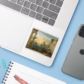 Die Einschiffung der Königin von Sheba Aufkleber (Laptop mit iPhone)