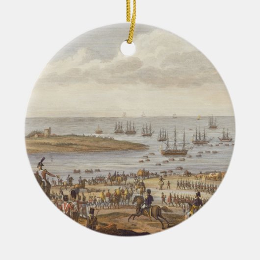 Die Einschiffung des Englisch in Holland, 30 Nove Keramikornament (Vorne)