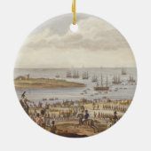 Die Einschiffung des Englisch in Holland, 30 Nove Keramikornament (Hinten)