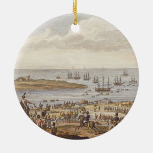 Die Einschiffung des Englisch in Holland, 30 Nove Keramikornament (Hinten)